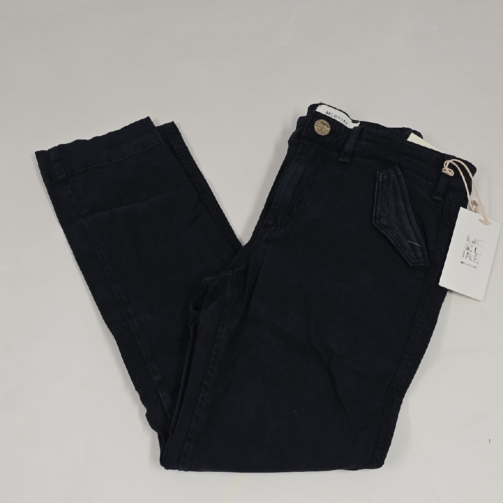 McGuirre Black Straight Leg Denim Jeans